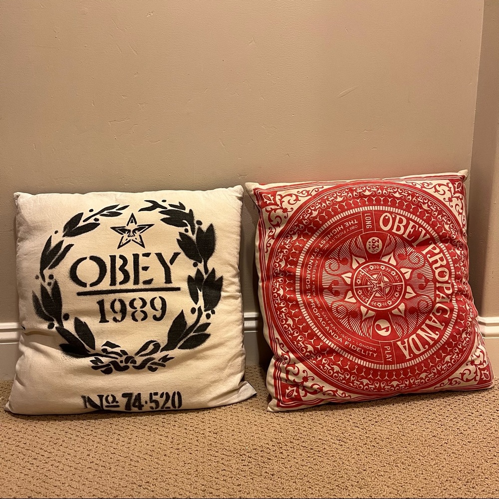 OBEY pillows